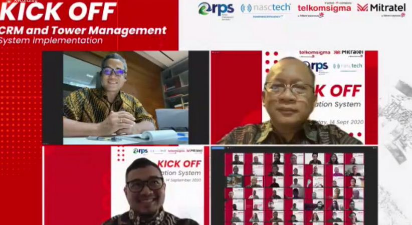 Kick off CRM application system. 