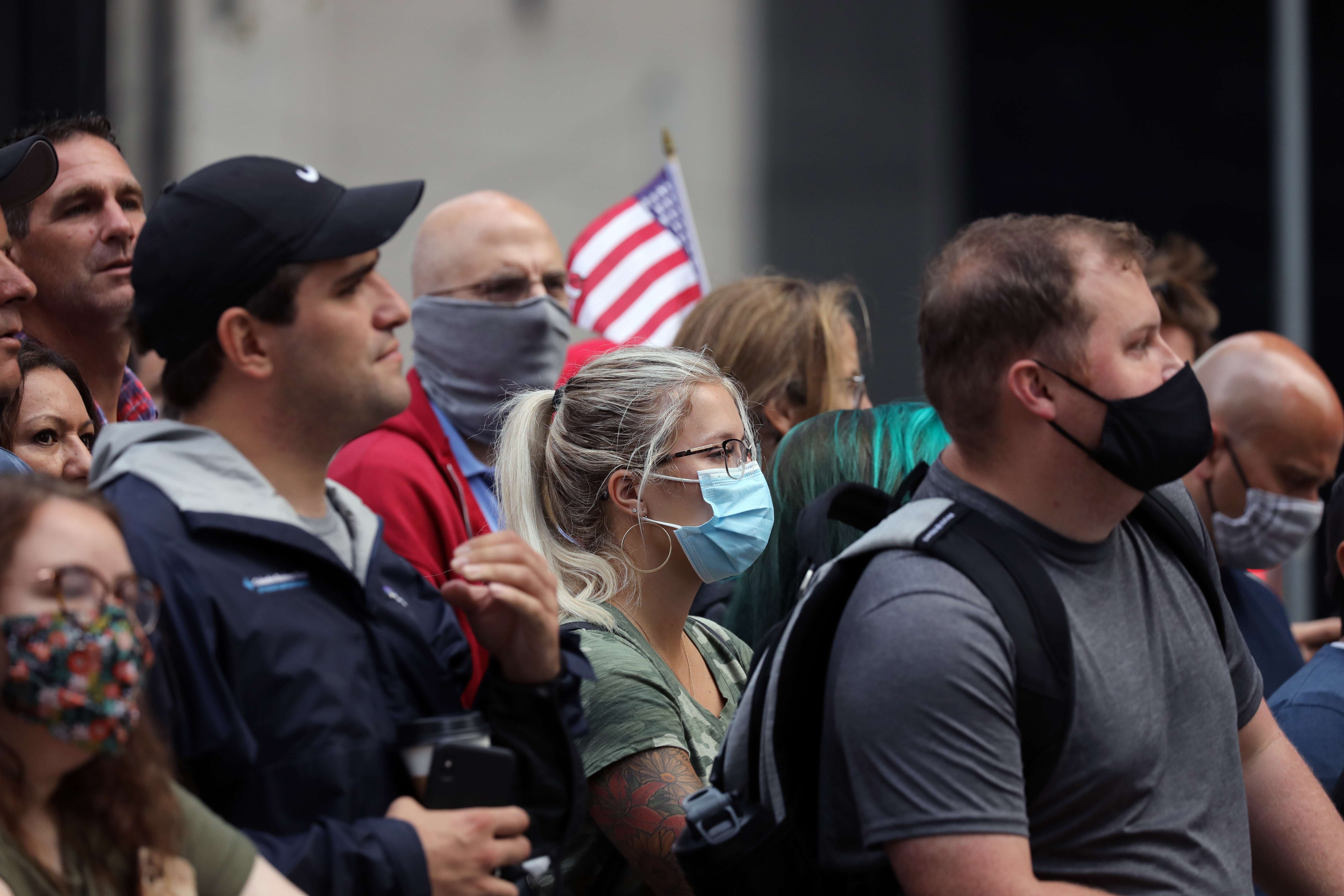 Warga AS memperingati 11 September dii One World Trade Center, Manhattan 