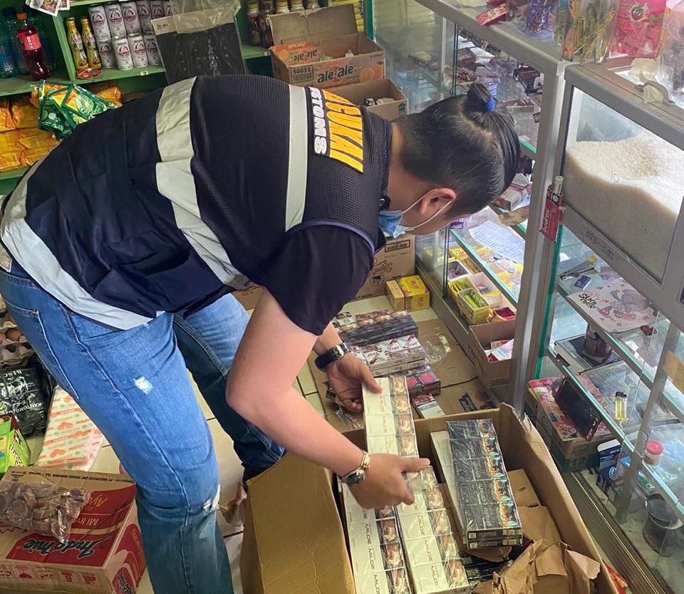 Tim P2 Kanwil DJBC Banten menyita barang bukti berupa rokok dilekati pita cukai palsu merek “X Bold”.