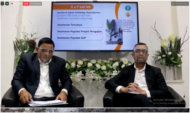 Edwin Syahputra Lubis, Kepala Pusat Penelitian Kelapa Sawit (PPKS), PT Riset Perkebunan Nusantara (kanan).