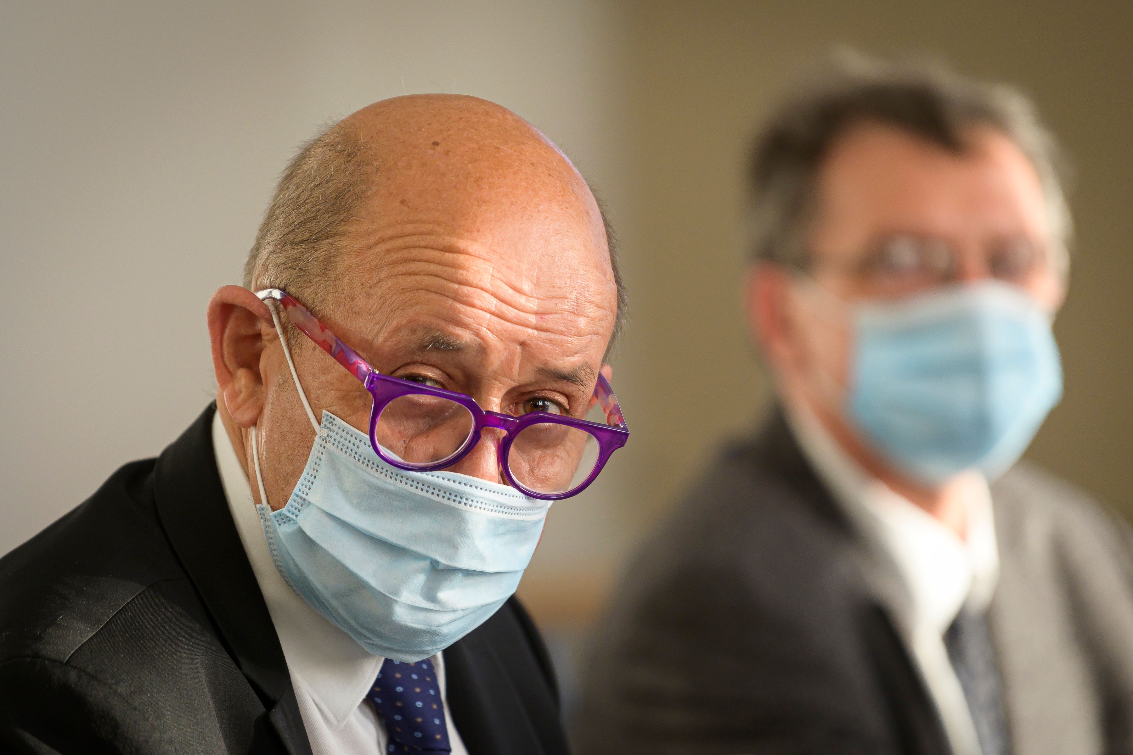  Menteri Luar Negeri Prancis  Jean-Yves Le Drian