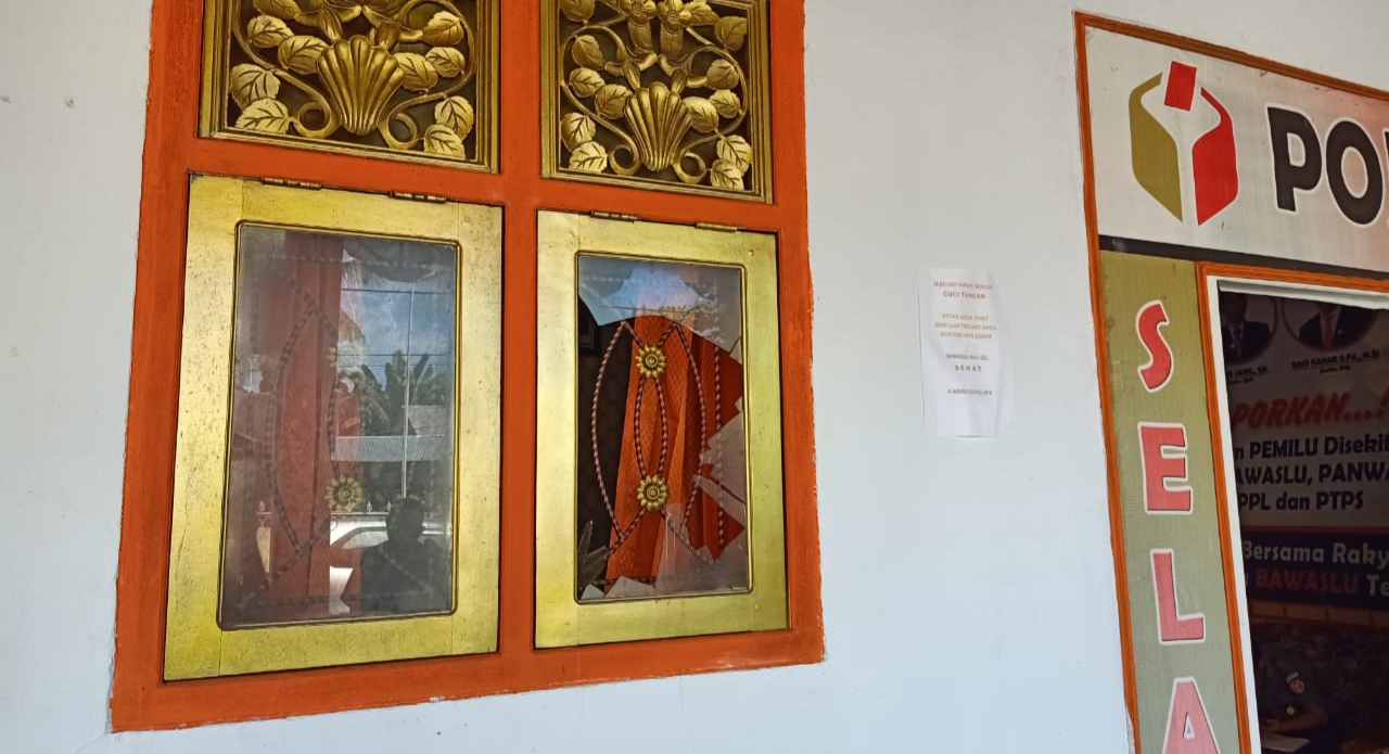 Kantor Bawaslu di Halmahera Selatan dirusak orang tidak dikenal