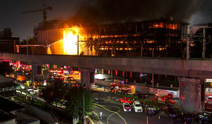 Kebakaran di Gedung Kejaksaan Agung.