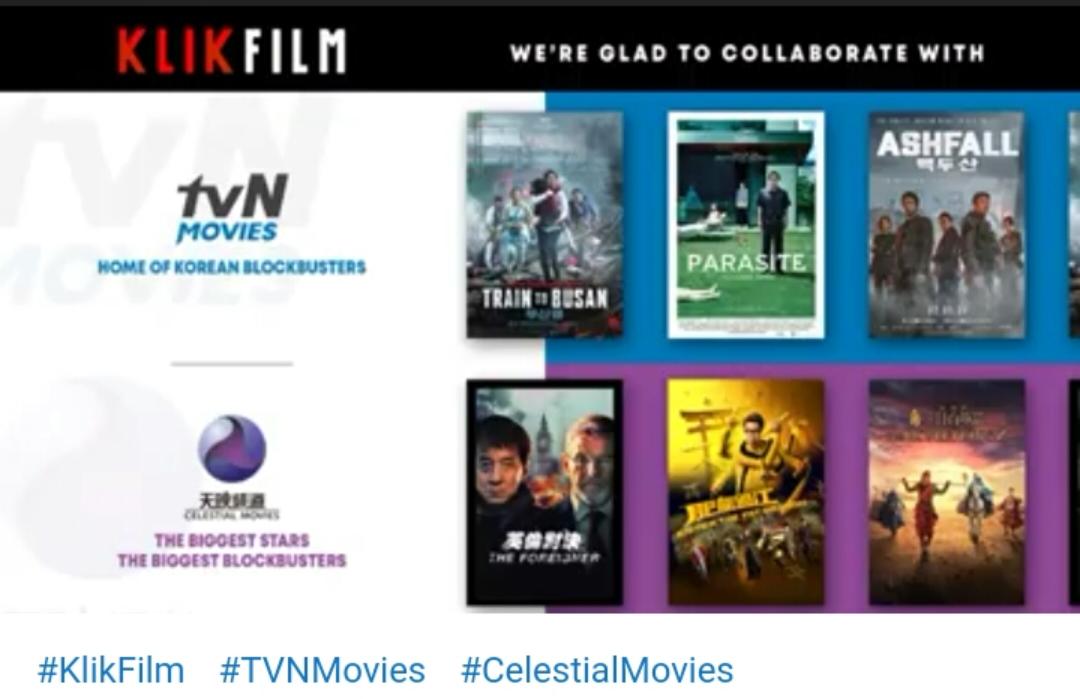 KlikFilm Jalin Kerjasama dengan tvN Movies dan Celestial Movies