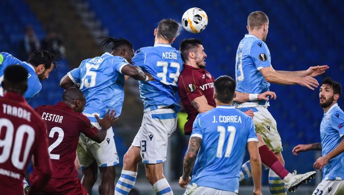 Ilustrasi Laga Liga Europa antara Lazio dan CFR Cluj  
