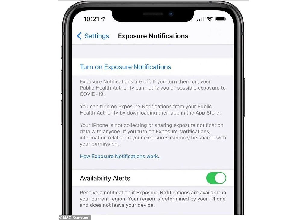 Sistem operasi terbaru Apple, iOS 13.7, mungkinkan pengguna terima notifikasi paparan covid-19 