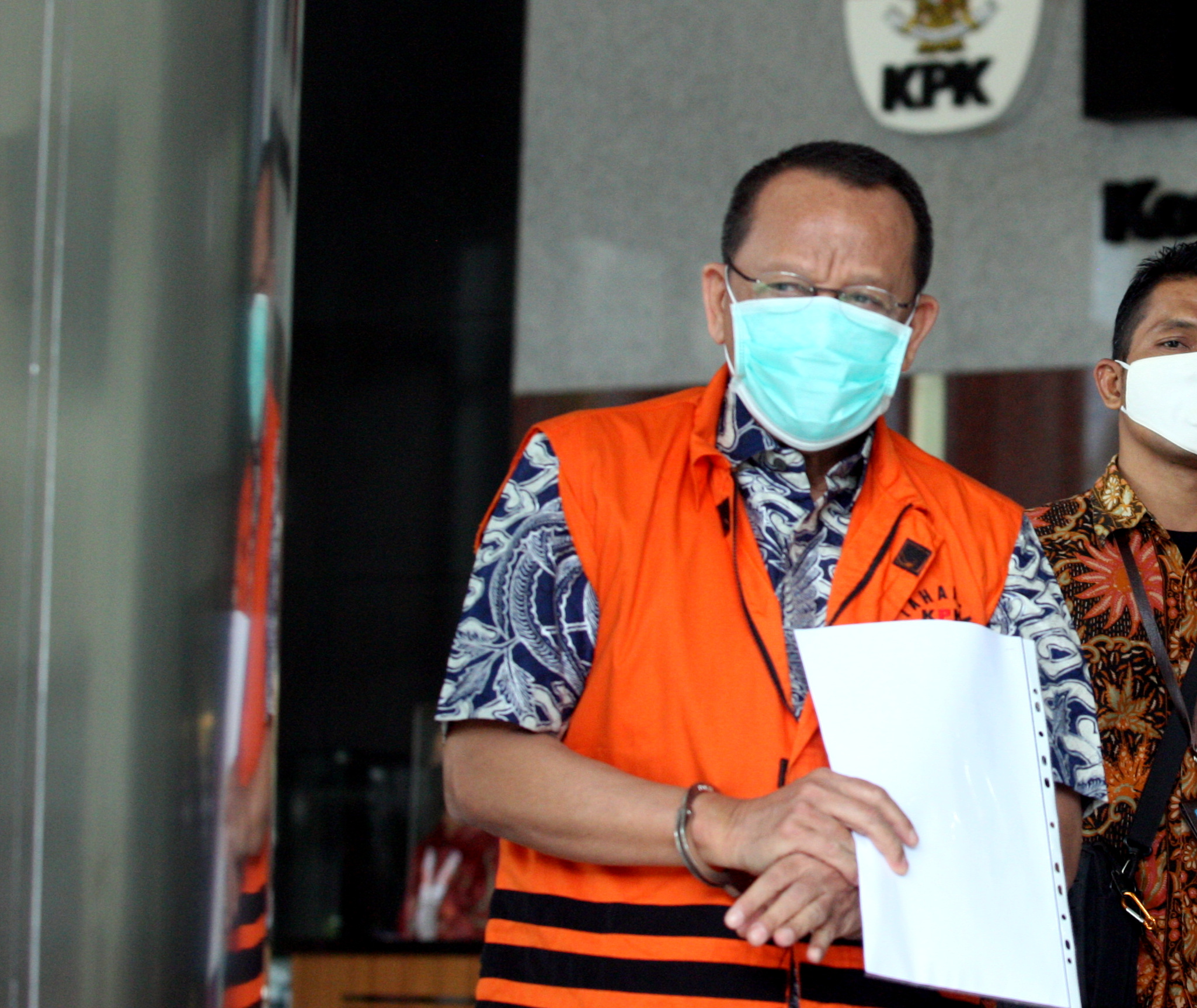 Tersangka kasus suap yang juga eks Sekretaris Mahkamah Agung, Nurhadi