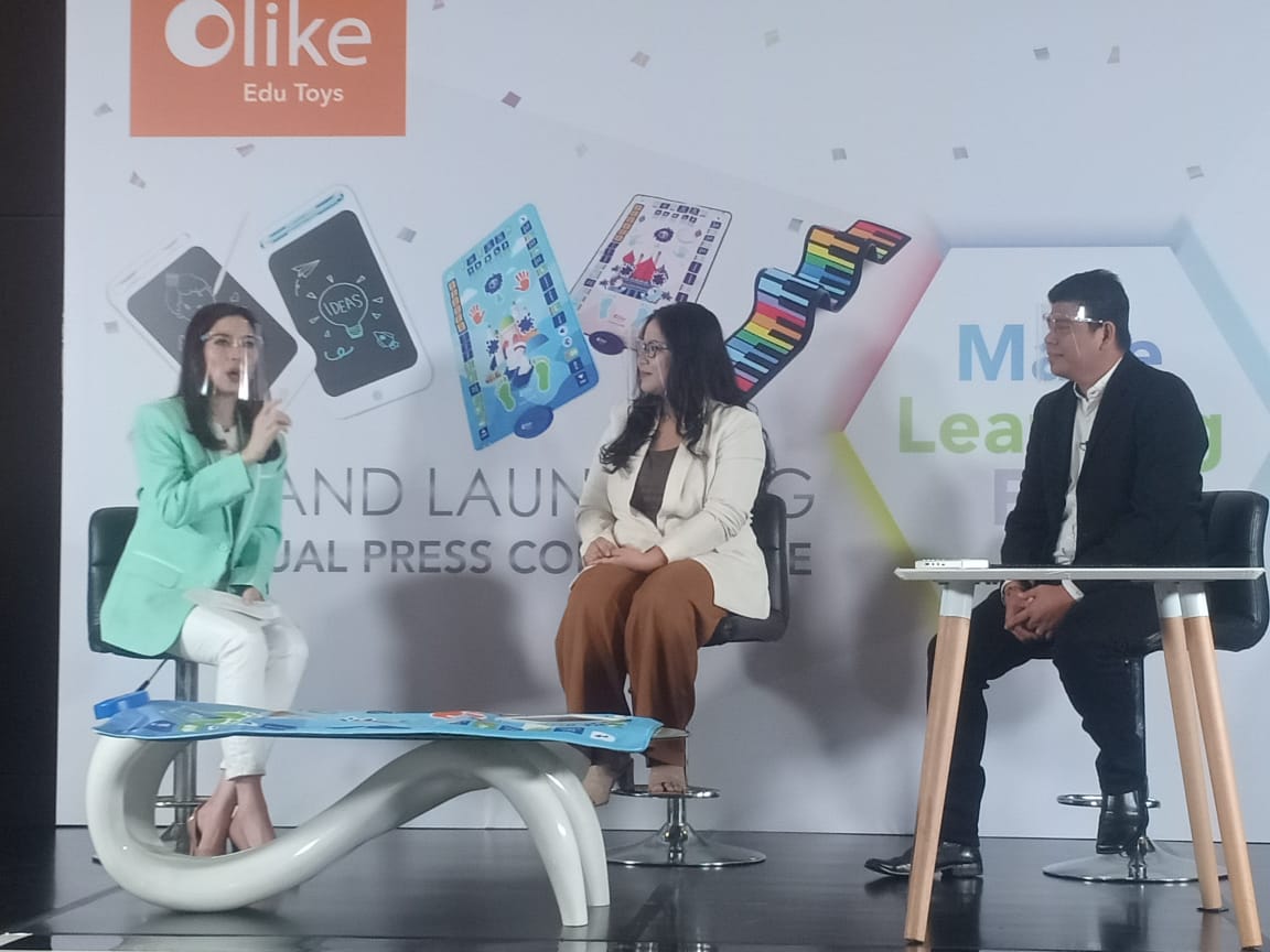 Konferensi pers peluncuran Olike di Jakarta, Jumat (11/9)