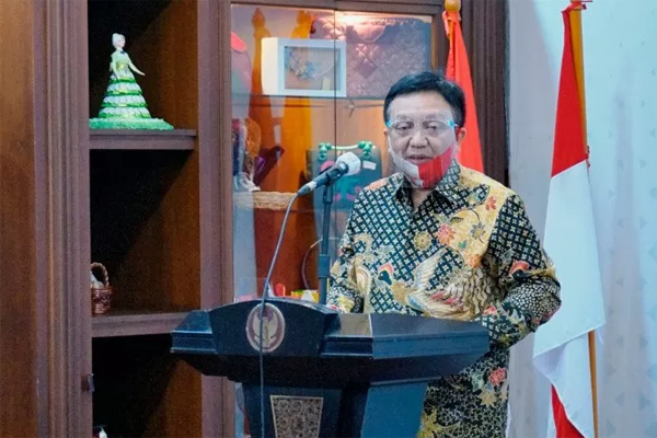 Deputi Bidang Pembiayaan Kementerian Koperasi dan UKM Hanung Harimba Rachman, pada acara penandatanganan Perjanjian Kerja saka Pembiayaan 