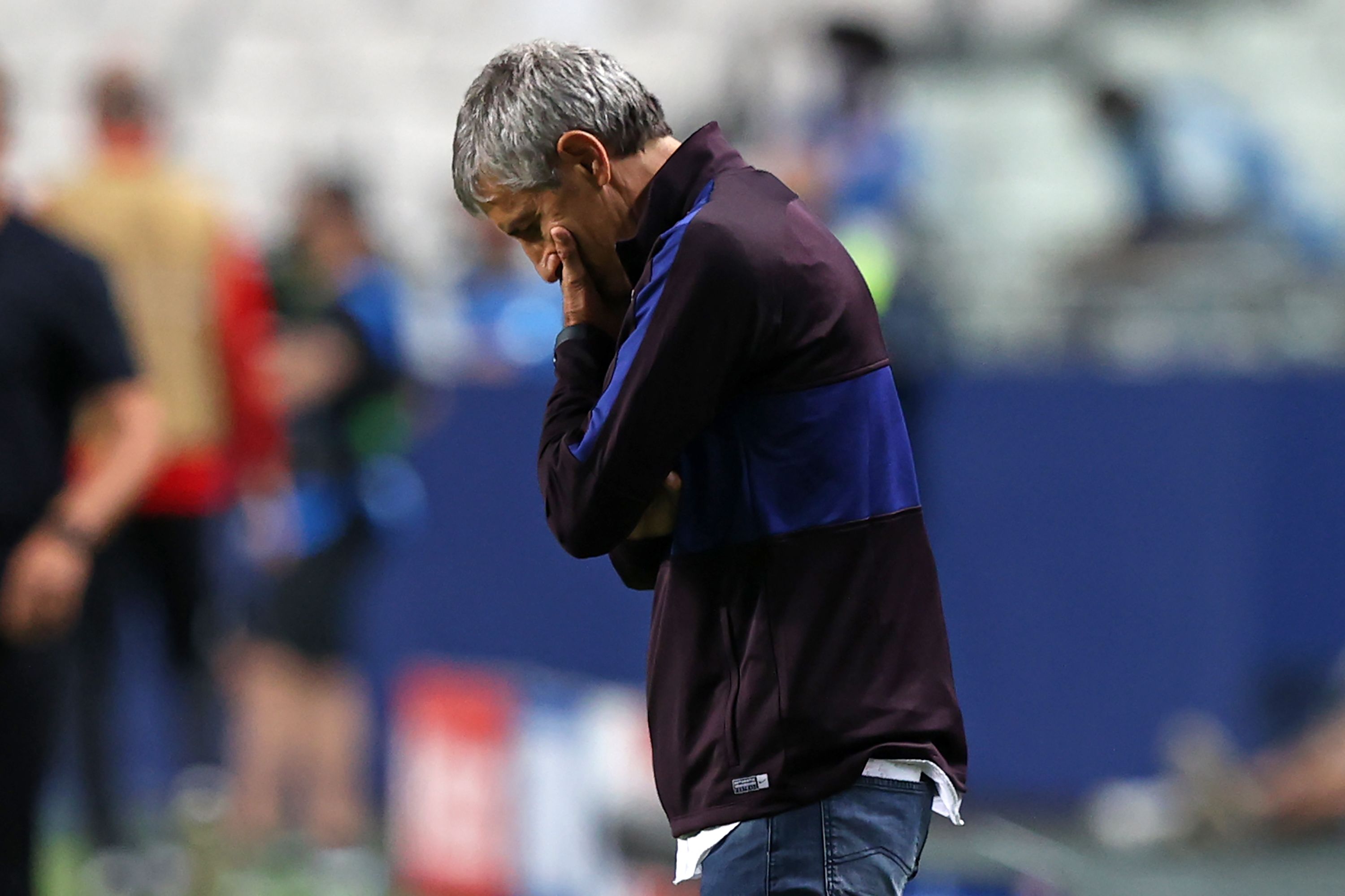 Mantan pelatih Barcelona Quique Setien
