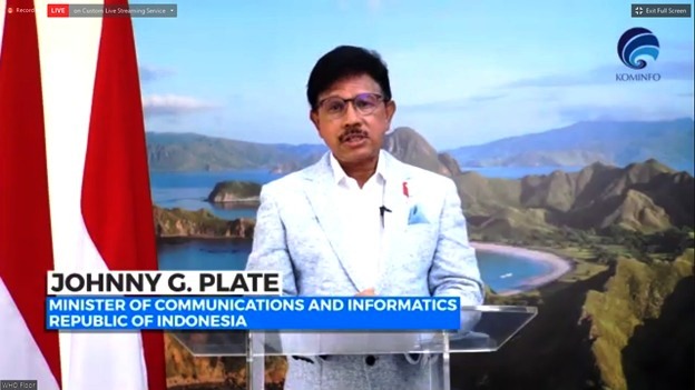 Menkominfo Johnny G Plate.