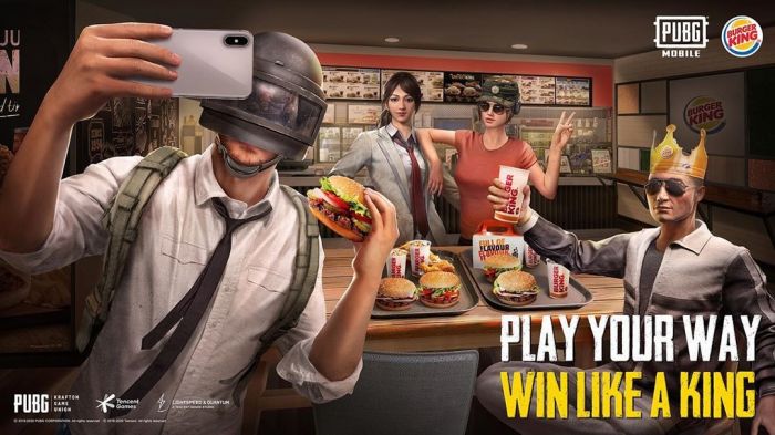 Ilustrasi : Kampanye terbaru PUBG Mobile dengan Burger King.