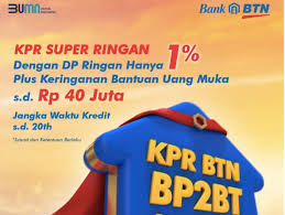 Bank BTN merilis KPR Bantuan Pembiayaan Perumahan Berbasis Tabungan (BP2BT) yaitu fitur Graduated Payment Mortgage. 