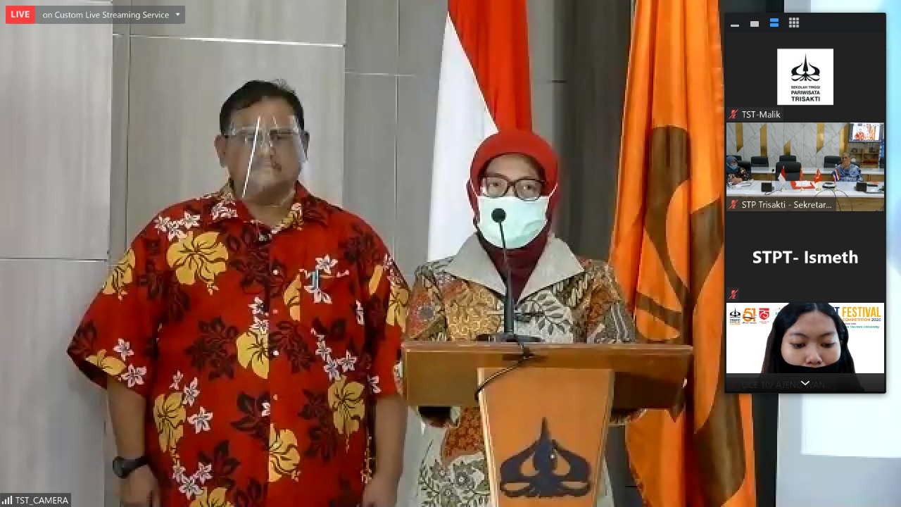 Ajang Talent festival International yang digelar STP trisakti secara virtual