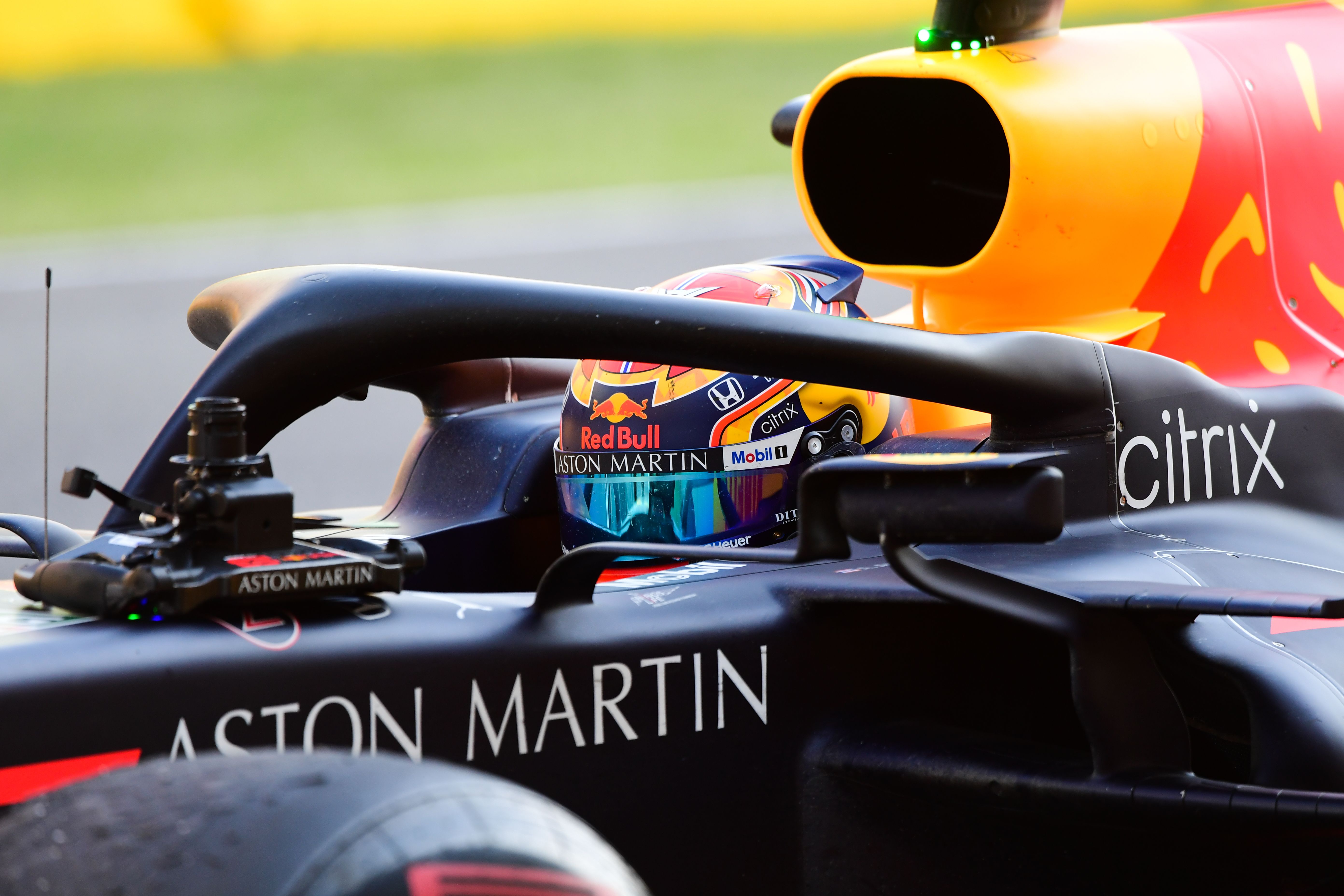 Pembalap Red Bull Alex Albon