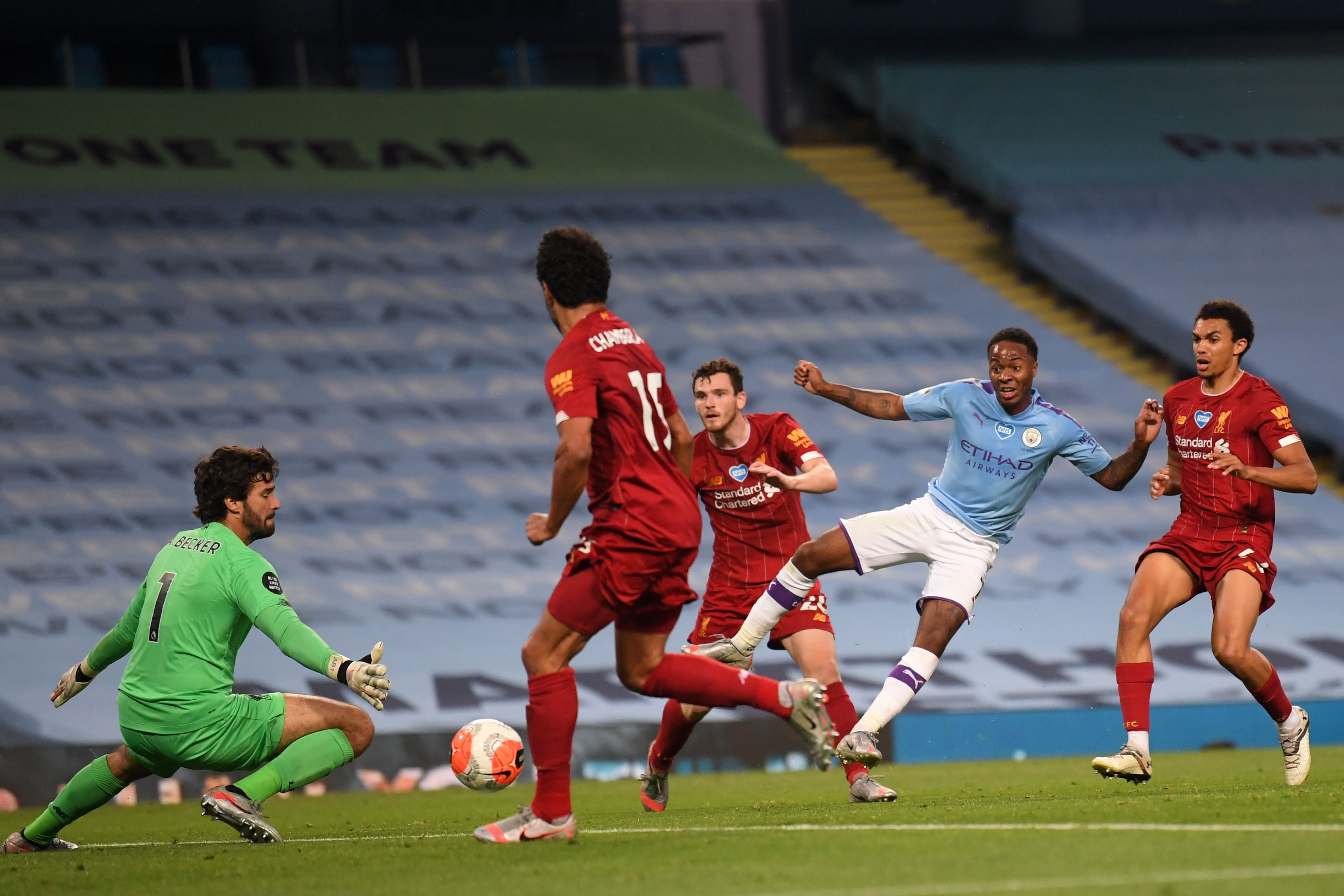 Laga Liga Primer Inggris antara Liverpool dan Manchester City