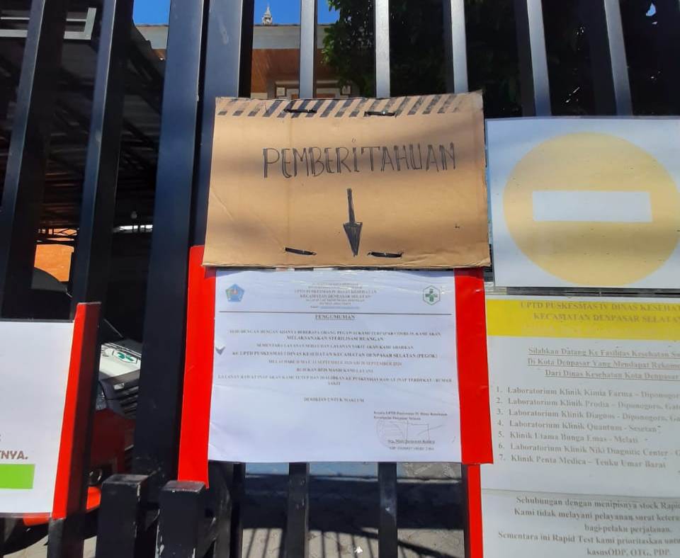 RSUD Wangaya Kota Denpasar menutup sementara pelayananya untuk umum, karena penuh pasien Covid-19.