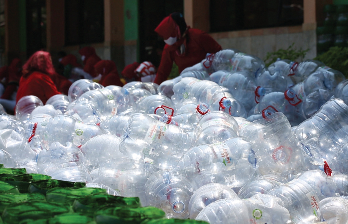 Sampah Botol Plastik.