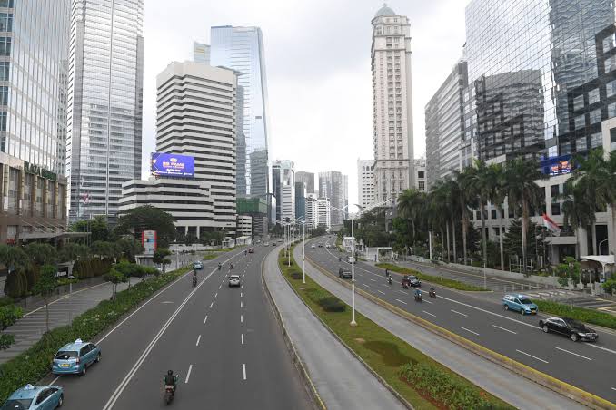 Suasana PSBB di Jakarta