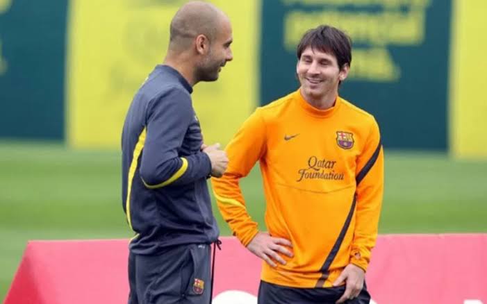 Lionel Messi saat masih ditangani Pep Guardiola di Barcelona