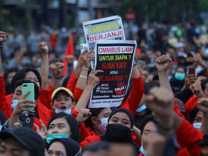 BEM S-I demontrasi menolak UU Cipta Kerja