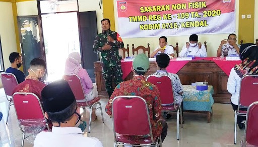 Antusias petani cukup besar mengikuti kegiatan non fisik TMMD Reguler ke-109 Kodim 0715/Kendal di Balai Desa Laban, Kecamatan Kangkung, Kend