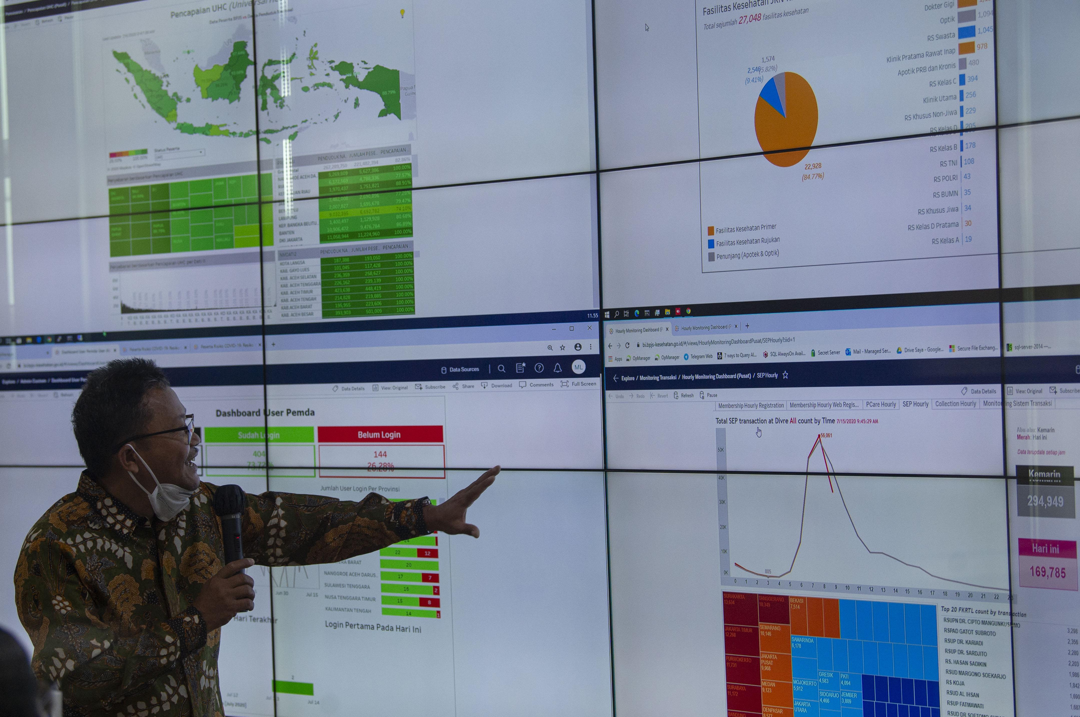 Pemerintah akan menggunakan 'big data' BPJS Kesehatan terkait peserta Jaminan Kesehatan Nasional yang memiliki penyakit penyerta  