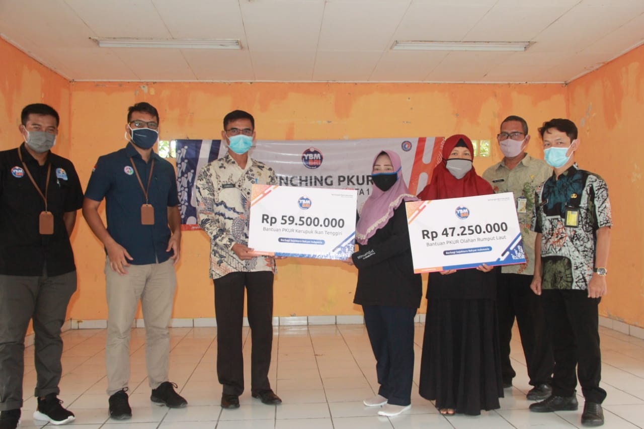 Modal suaha yang diberikan YBM BRI ke pelaku usahadi Kepualaun Seribu