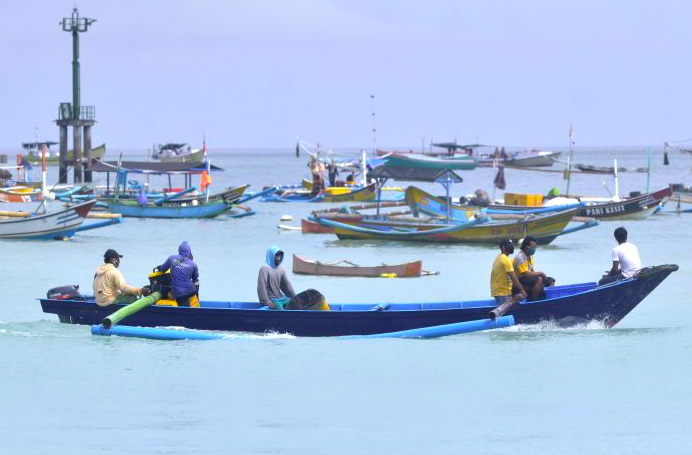 Sejumlah nelayan di Badung, Bali, siap mencari ikan.
