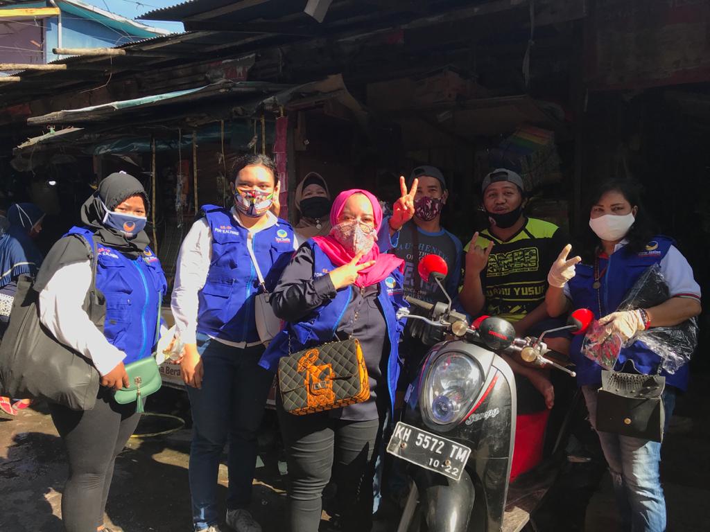 ketua DPW Partai NasDem kalteng Faridawaty Darland Adjeh Terus kawal kemenangan pasangan no urut 2 Sugianto Sabran - Edi Pratowo