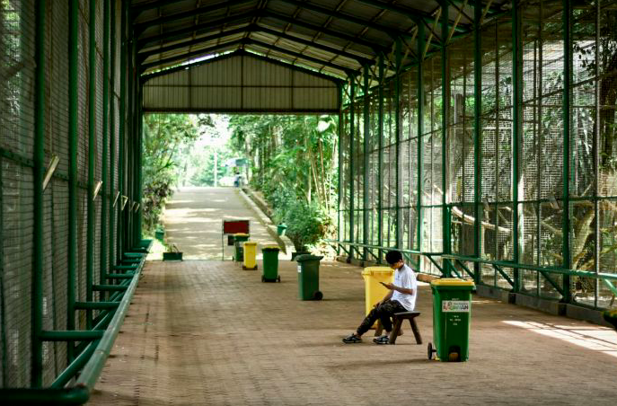 Suasana di Taman Margasatwa Ragunan, Jakarta Selatan, Minggu (21/6)