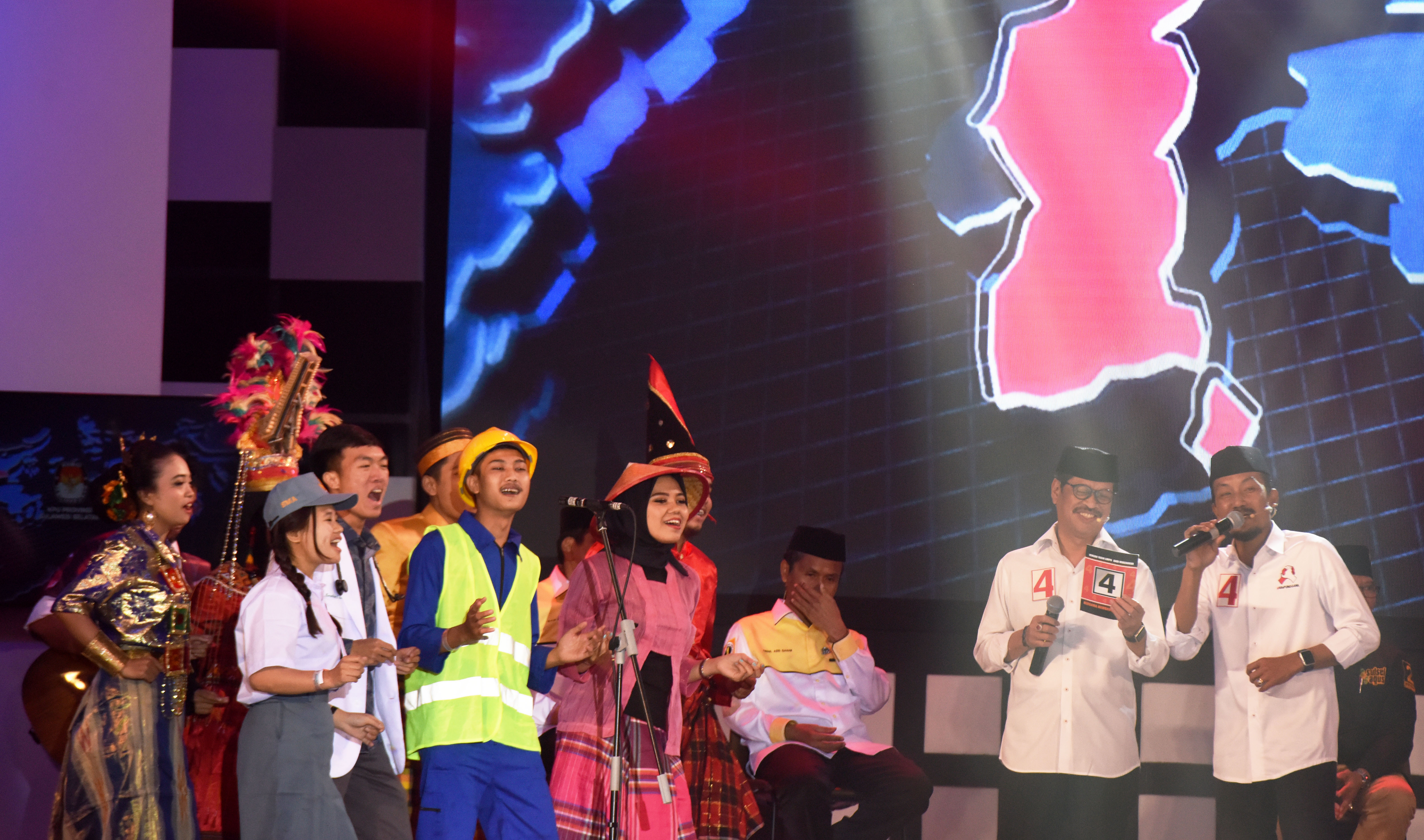 Suasana debat kandidat pemilihan gubernur Sulawesi Selatan dua tahun silam