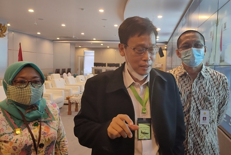 Kepala Badan Penyuluhan dan Pengembangan Sumber Daya Manusia Pertanian, Kementan, Dedi Nursyamsi (tengah). 