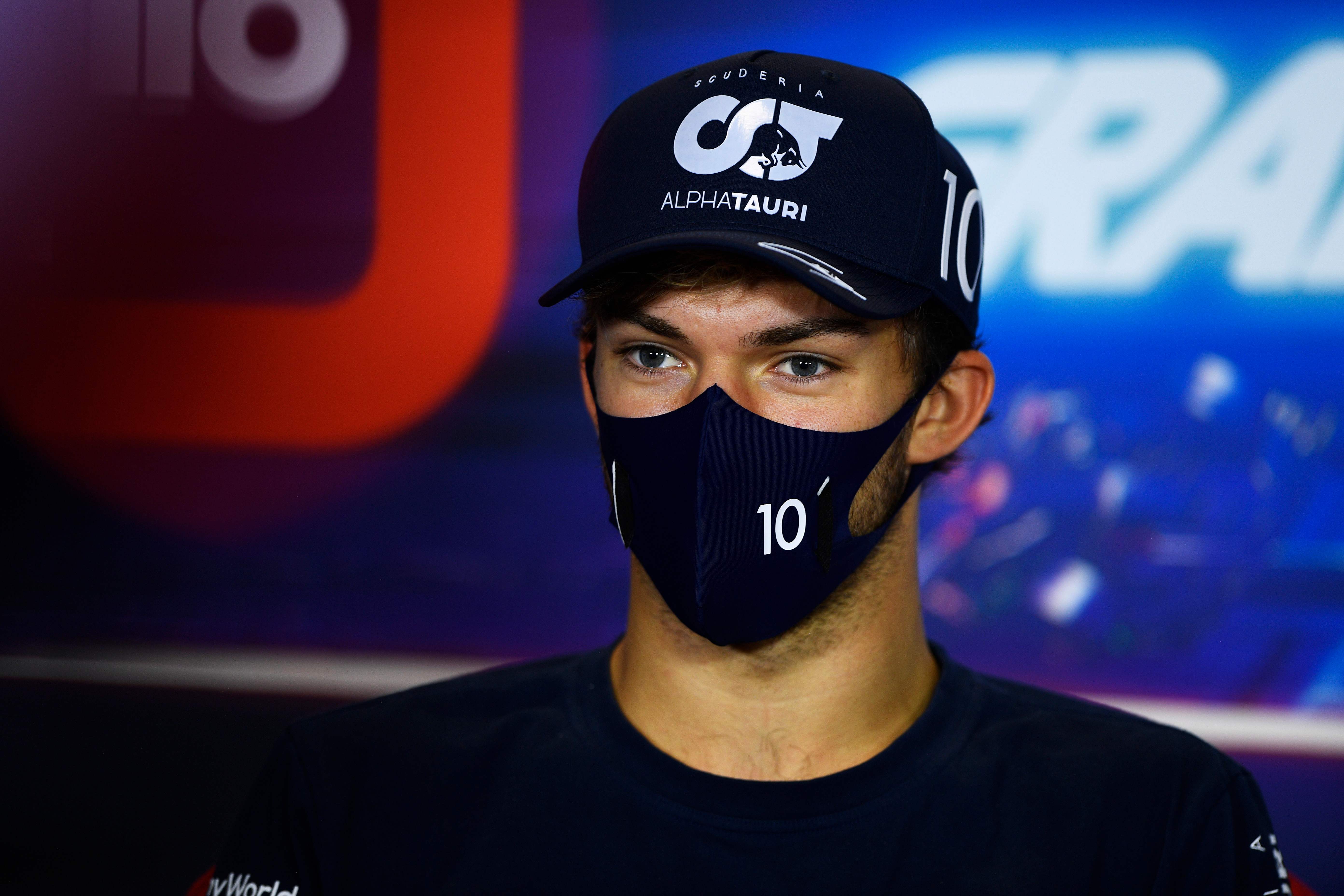 Pembalap Alpha Tauri Pierre Gasly