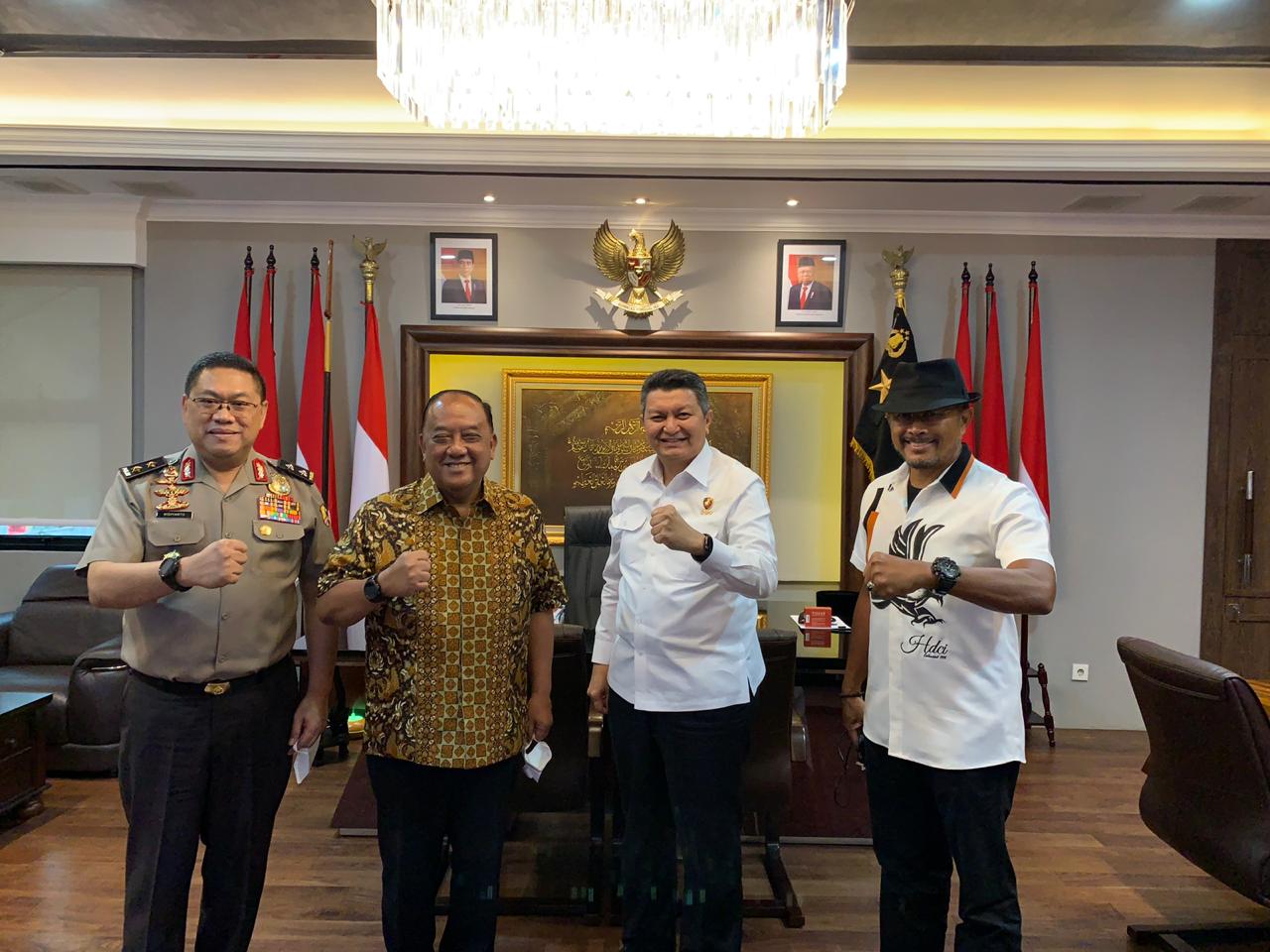 Petinggi KONI Pusat menemui petinggi Polri bahas kompetisi olahraga