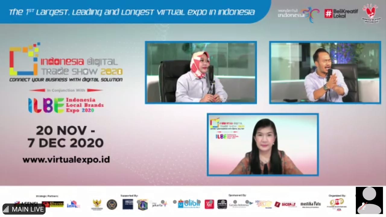 Konferensi pers 'Indonesia Digital Trade Show' in Conjunction With 'Indonesia Local  Brands  Expo  2020'.