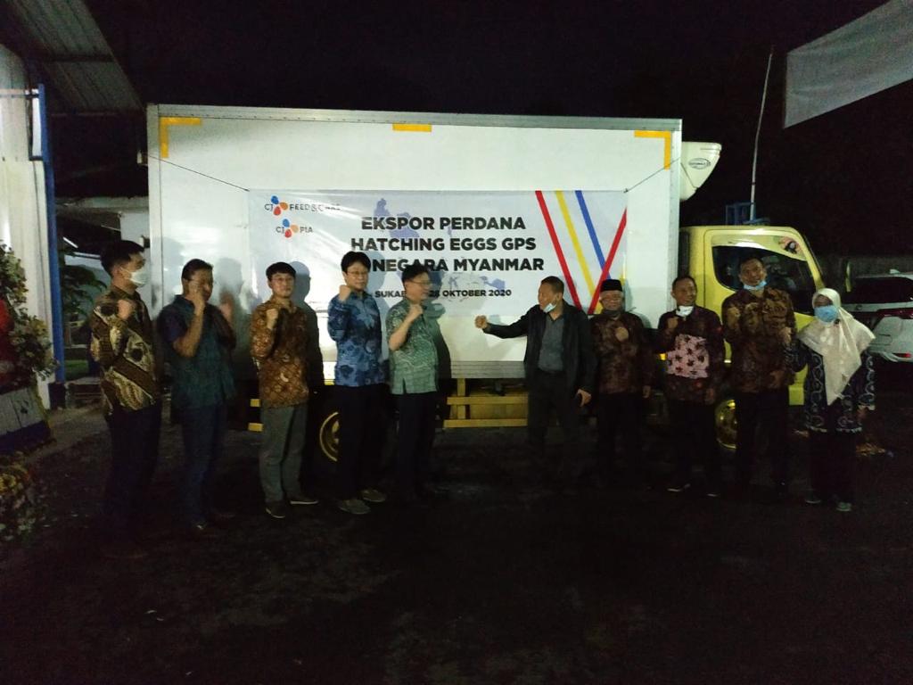 Acara pelepasan ekspor dilakukan di lokasi produksi PT CJ PIA di Desa Balekambang, Kecamatan Nagrak, Kabupaten Sukabumi, Provinsi Jawa Barat