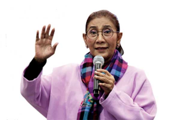 Mantan Menteri Kelautan dan Perikanan Susi Pudjiastuti,