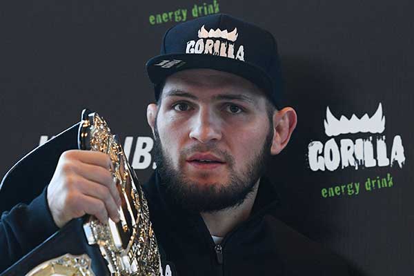 Petarung asal Rusia Khabib Nurmagomedov 