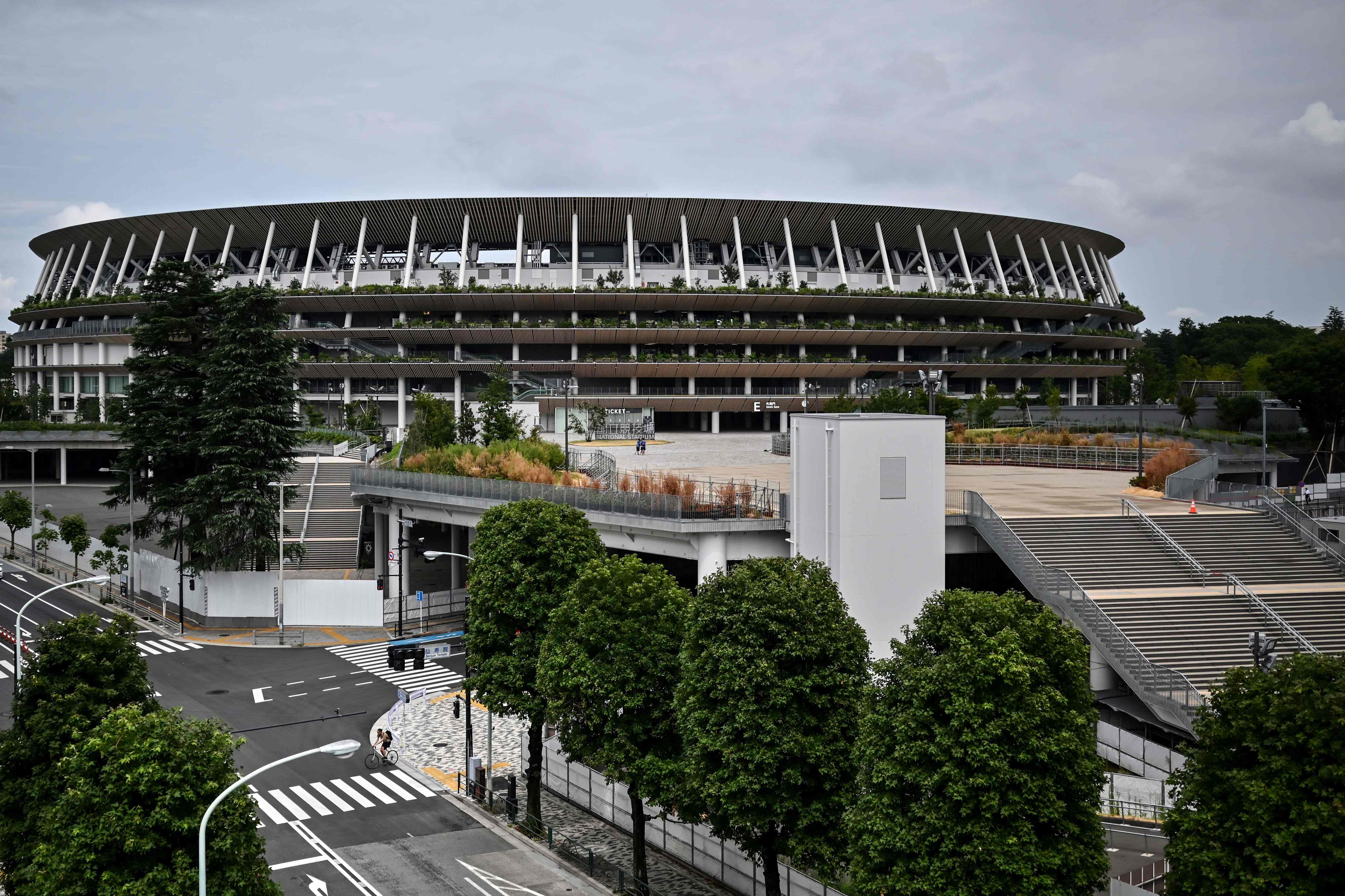 Stadion Nasional Jepang yang baru dibangun sebagai venue utama Olimpiade.
