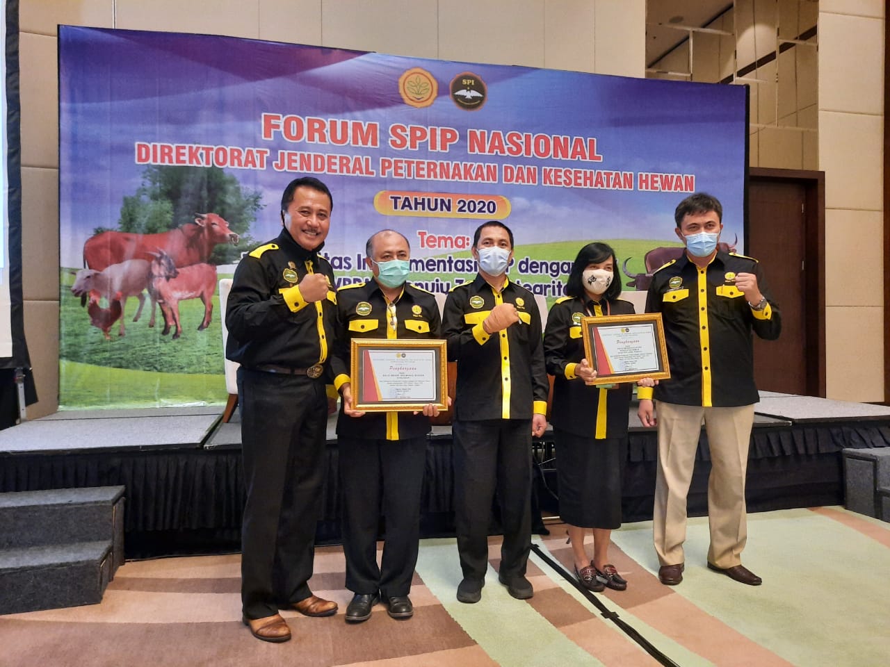 Dirjen PKH, Kementan, Nasrullah, penghargaan kepada sembilan Satuan Kerja (Satker) yang telah menerapkan SPIP dengan baik. 