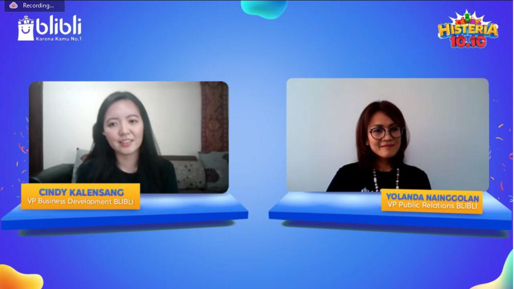 Konferensi pers Blibli soal Harbolnas dilakukan secara virtual.