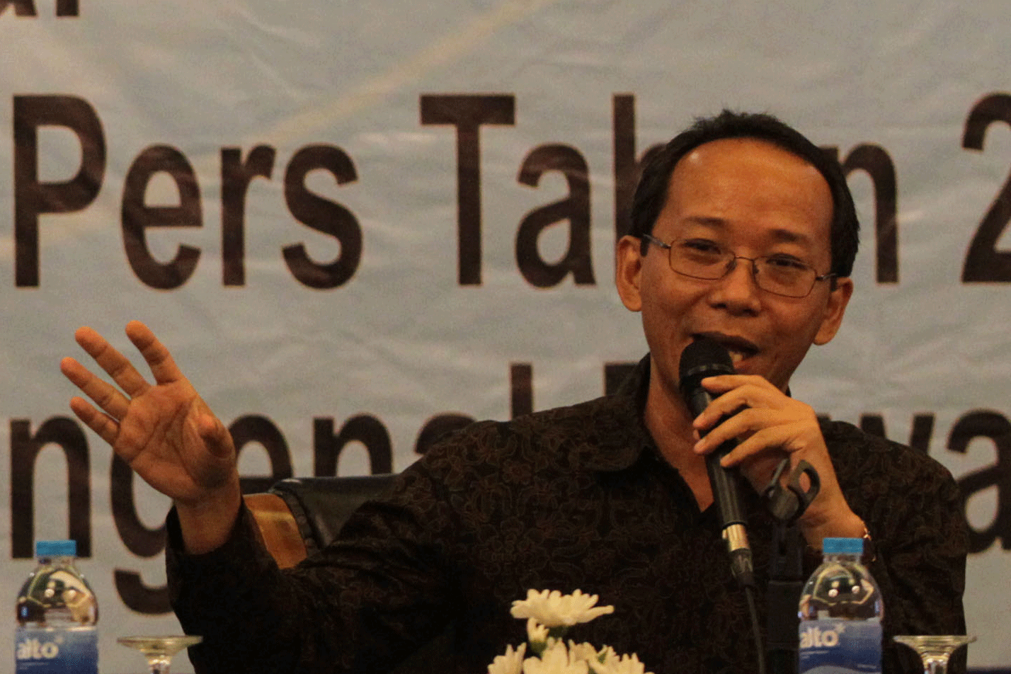 Anggota Dewan Pers yang juga Ketua Tim Kerja FJPP Agus Sudibyo