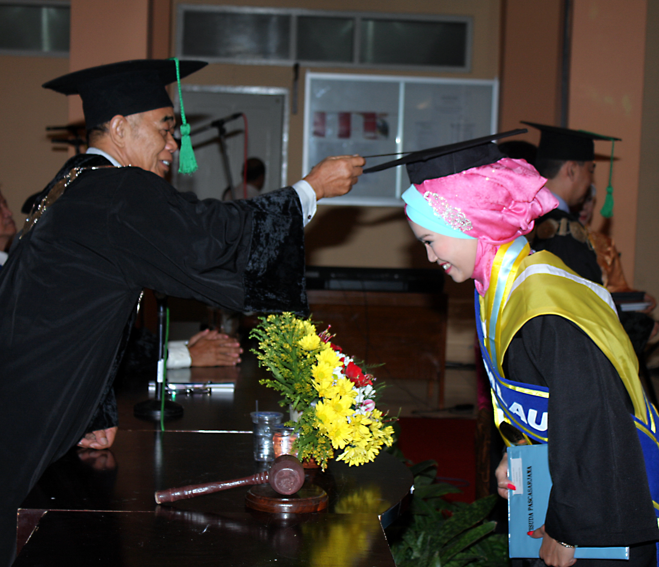 Suasana wisuda lulusan Universitas Widya Dharma Klaten, Jawa Tengah