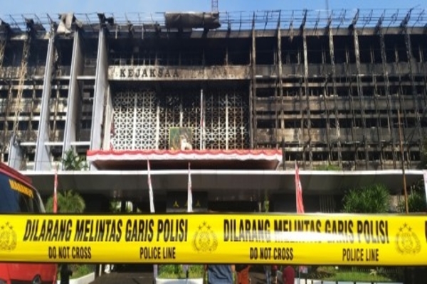 Kebakaran di Gedung Kejaksaan Agung padam. 