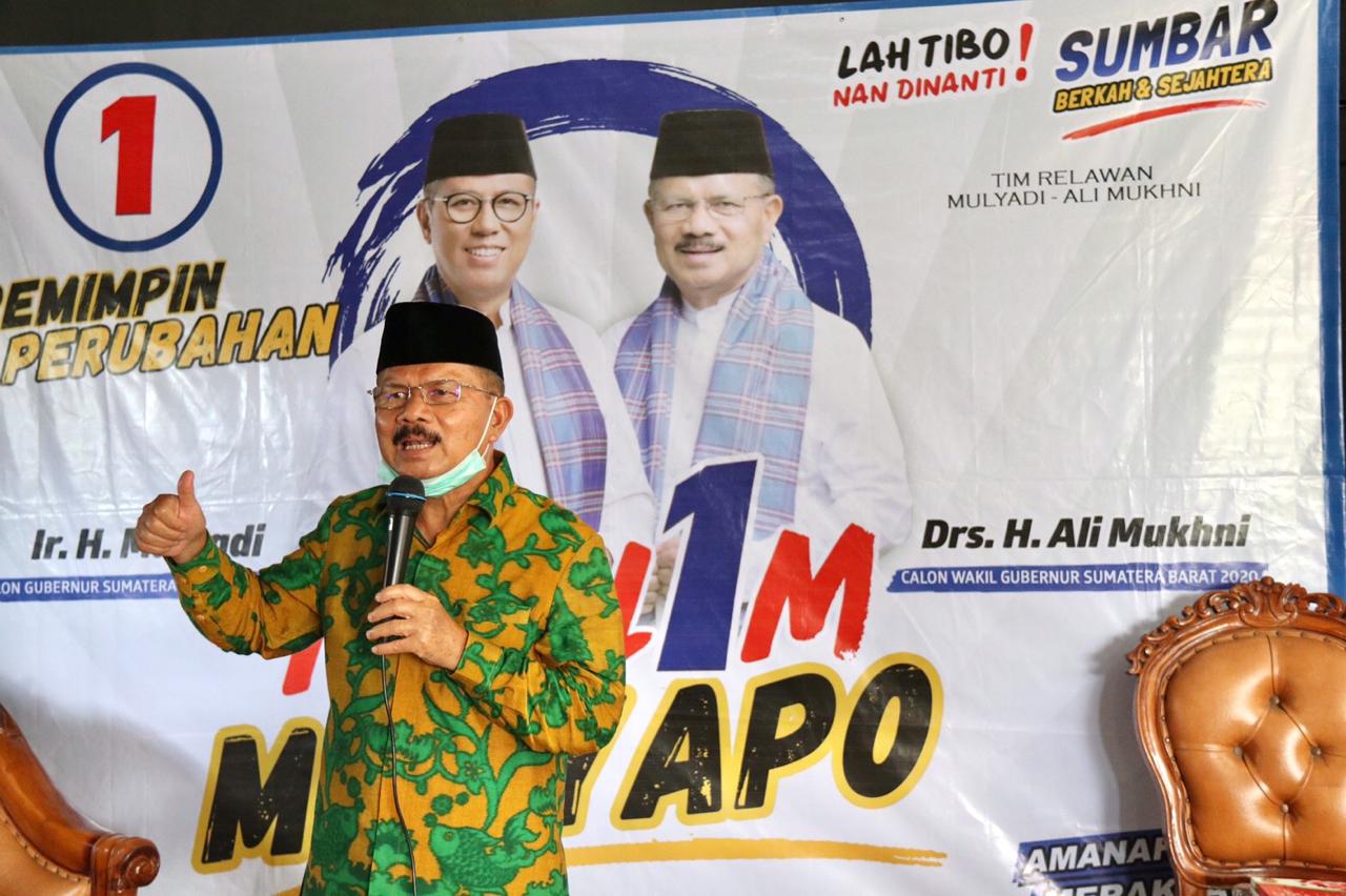 Calon wakil gubernur Sumatera Barat Ali Mukhni