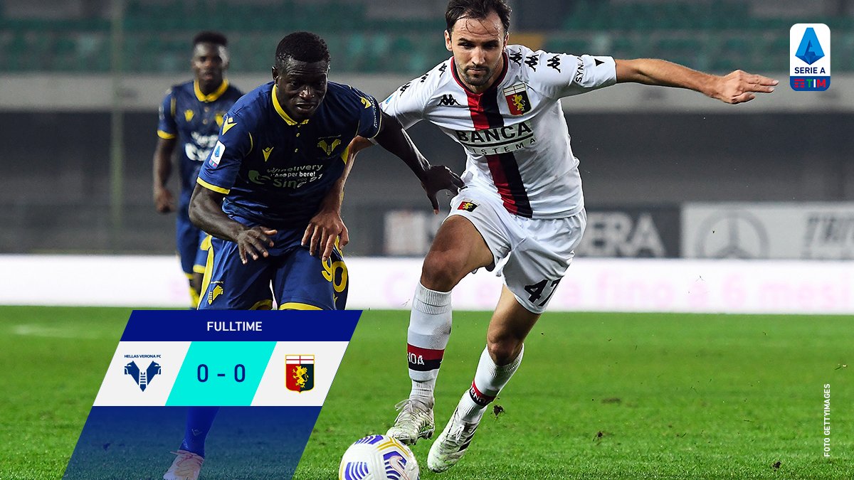 Laga Serie A antara Verona dan Genoa berakhir imbang tanpa gol.