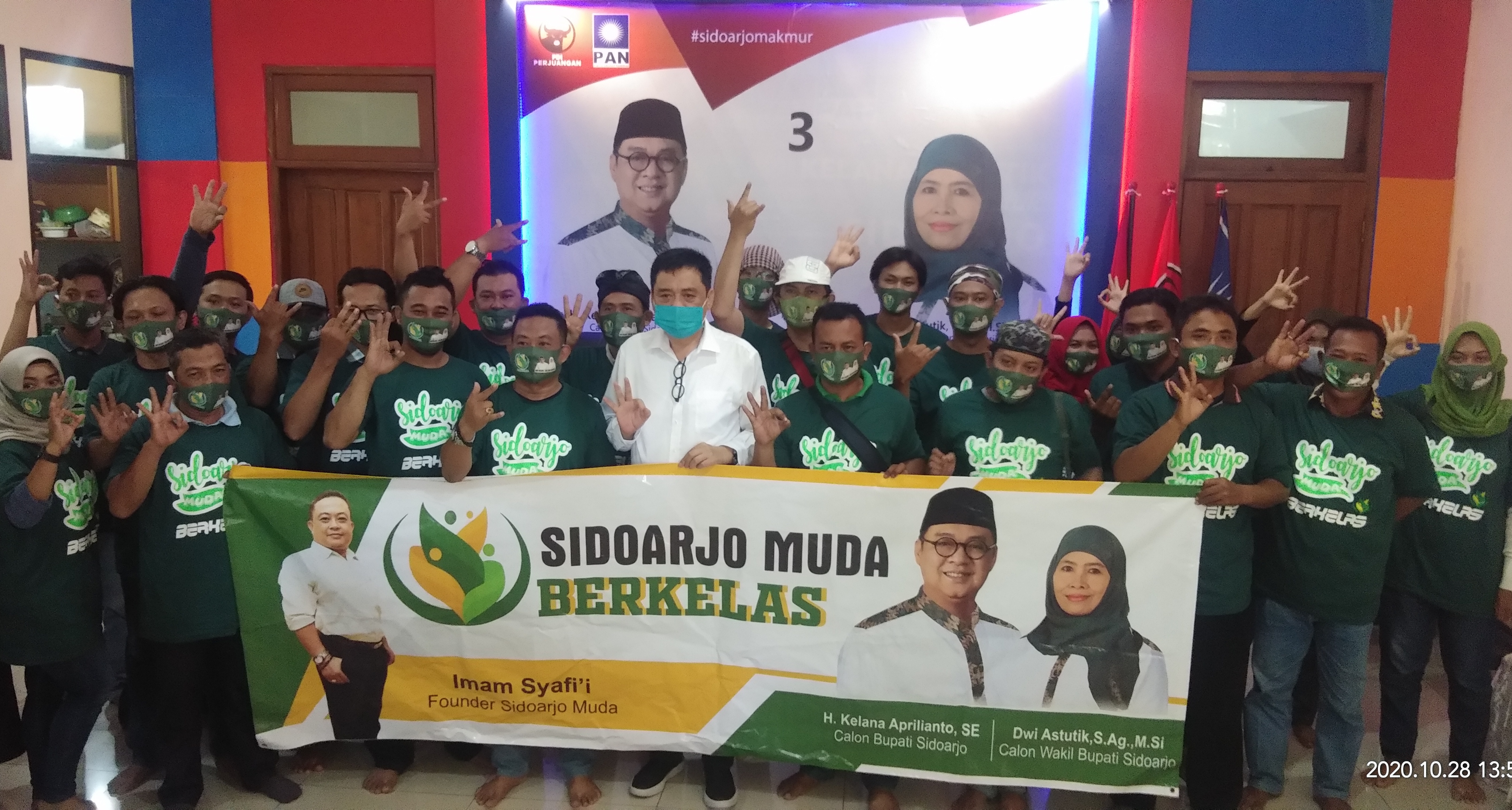 Sidoarjo Muda Beri Dukungan ke Paslon Berkelas.