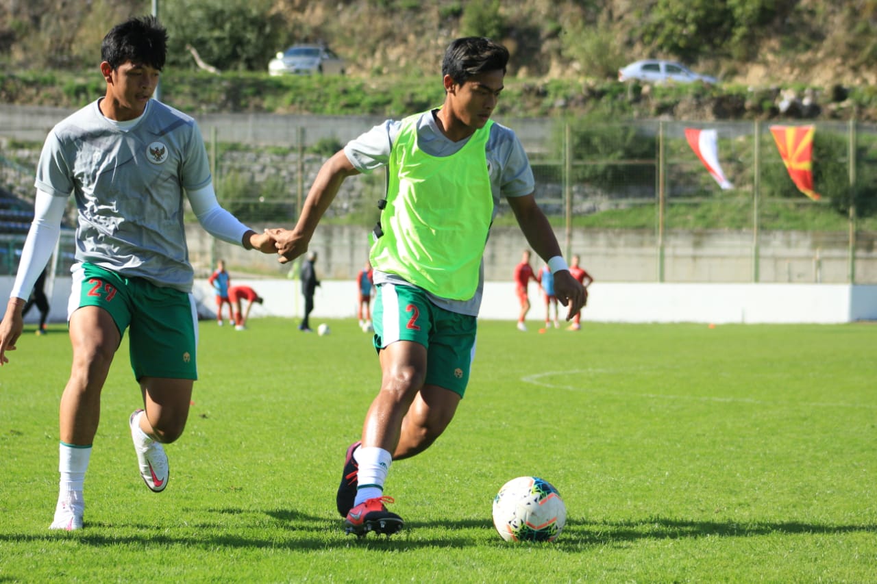 Sesi latihan timnas U-19 di Kroasia
