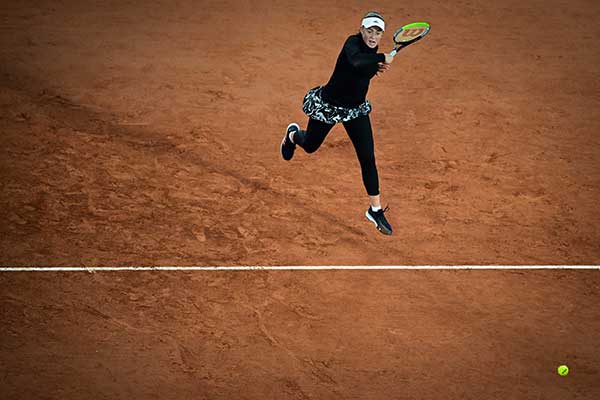 Petenis putri asal Latvia Jelena Ostapenko 